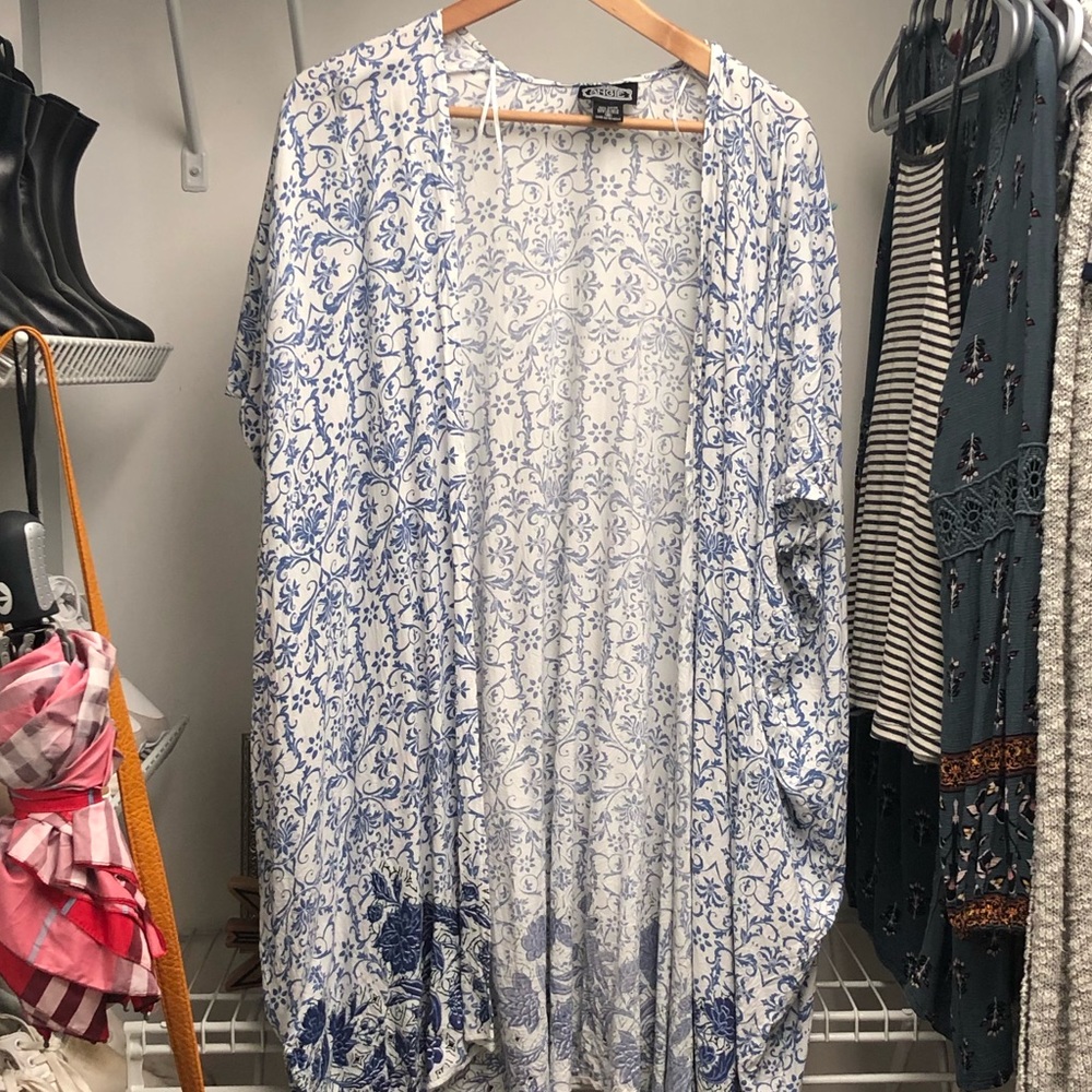 Blue and White Kimono (Worn Once)